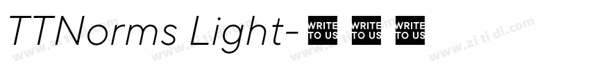 TTNorms Light字体转换 TTNorms Light字体转换